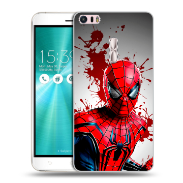 Силиконовый чехол на Asus ZenFone 3 Ultra с принтом Spiderman Человек паук