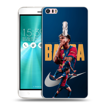 Силиконовый чехол на Asus ZenFone 3 Ultra с принтом Барселона Barca Yamal 