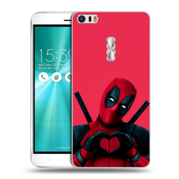 Силиконовый чехол на Asus ZenFone 3 Ultra с принтом Дедпул Deadpool