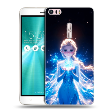 Силиконовый чехол на Asus ZenFone 3 Ultra с принтом Холодное сердце Frozen