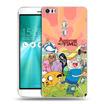 Силиконовый чехол на Asus ZenFone 3 Ultra с принтом Adventure time Время приключений
