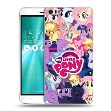 Силиконовый чехол на Asus ZenFone 3 Ultra с принтом My little pony Дружба чудо