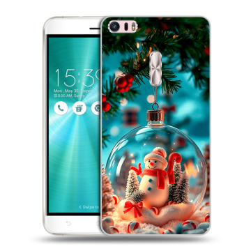 Силиконовый чехол на Asus ZenFone 3 Ultra с принтом Новый год