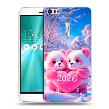 Силиконовый чехол на Asus ZenFone 3 Ultra с принтом Новый год