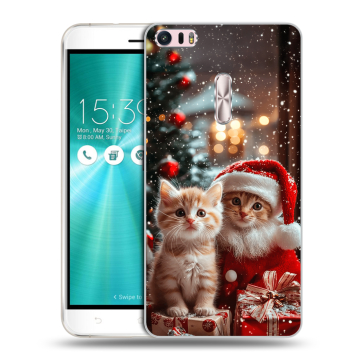 Силиконовый чехол на Asus ZenFone 3 Ultra с принтом Новый год