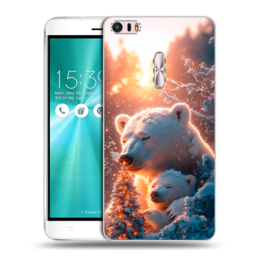 Силиконовый чехол на Asus ZenFone 3 Ultra с принтом Новый год