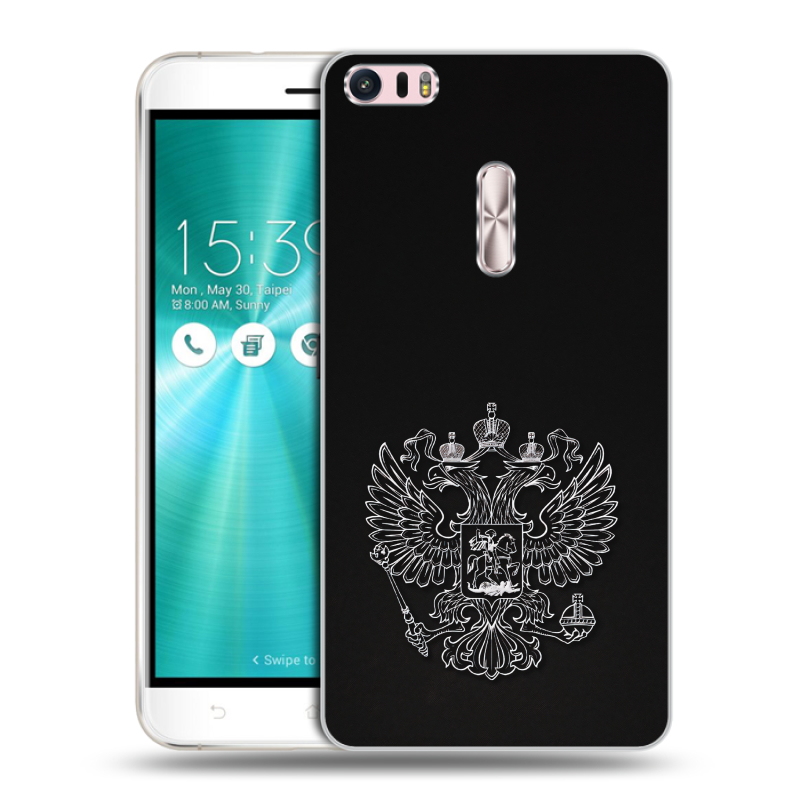Силиконовый чехол на Asus ZenFone 3 Ultra с принтом Герб России Силиконовый чехол на Asus ZenFone 3 Ultra с принтом Герб России