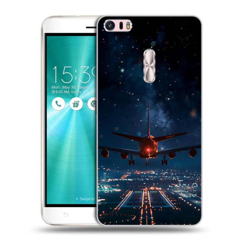 Пластиковый чехол на Asus ZenFone 3 Ultra с принтом самолет Пластиковый чехол на Asus ZenFone 3 Ultra с принтом самолет