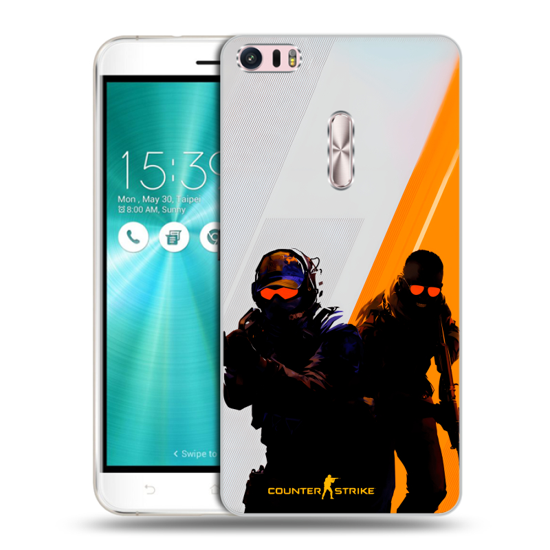 Силиконовый чехол на Asus ZenFone 3 Ultra с принтом Контер страйк Counter strike Силиконовый чехол на Asus ZenFone 3 Ultra с принтом Контер страйк Counter strike