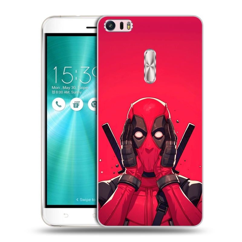 Силиконовый чехол на Asus ZenFone 3 Ultra с принтом Дедпул Deadpool Силиконовый чехол на Asus ZenFone 3 Ultra с принтом Дедпул Deadpool