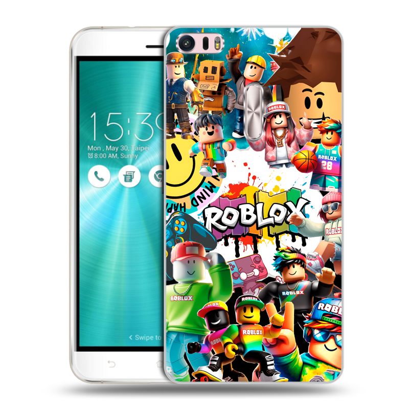 Силиконовый чехол на Asus ZenFone 3 Ultra с принтом Roblox Роблокс Силиконовый чехол на Asus ZenFone 3 Ultra с принтом Roblox Роблокс