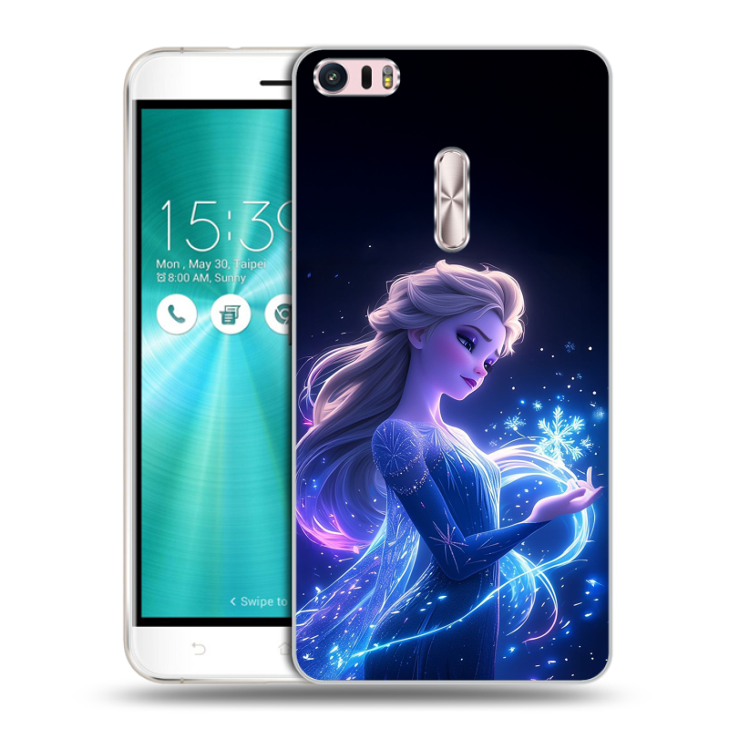 Силиконовый чехол на Asus ZenFone 3 Ultra с принтом Холодное сердце Frozen Силиконовый чехол на Asus ZenFone 3 Ultra с принтом Холодное сердце Frozen
