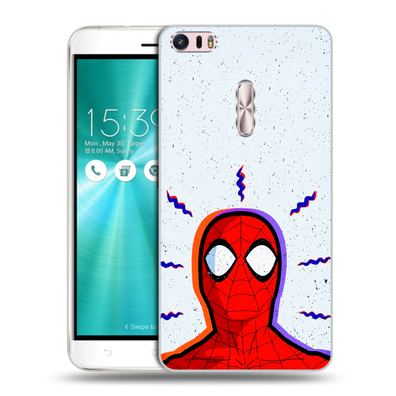 Пластиковый чехол на Asus ZenFone 3 Ultra с принтом Spiderman Человек паук Пластиковый чехол на Asus ZenFone 3 Ultra с принтом Spiderman Человек паук