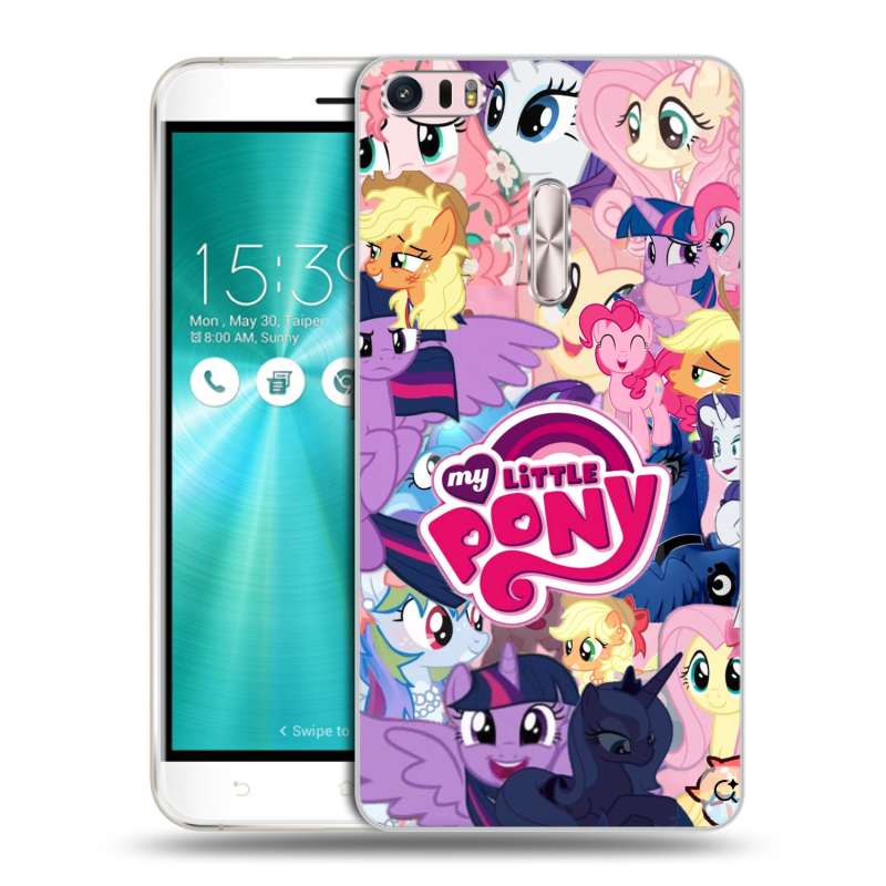 Силиконовый чехол на Asus ZenFone 3 Ultra с принтом My little pony Дружба чудо Силиконовый чехол на Asus ZenFone 3 Ultra с принтом My little pony Дружба чудо