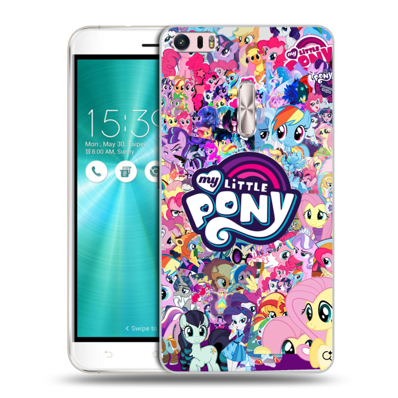 Пластиковый чехол на Asus ZenFone 3 Ultra с принтом My little pony Дружба чудо Пластиковый чехол на Asus ZenFone 3 Ultra с принтом My little pony Дружба чудо