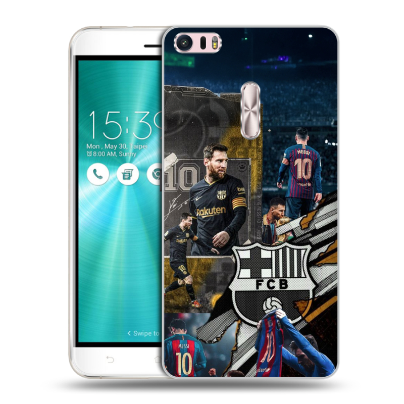 Силиконовый чехол на Asus ZenFone 3 Ultra с принтом Messi Barcelona Силиконовый чехол на Asus ZenFone 3 Ultra с принтом Messi Barcelona