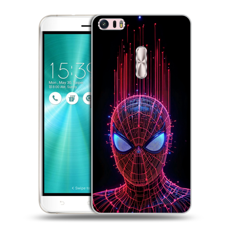 Силиконовый чехол на Asus ZenFone 3 Ultra с принтом Spiderman Человек паук Силиконовый чехол на Asus ZenFone 3 Ultra с принтом Spiderman Человек паук