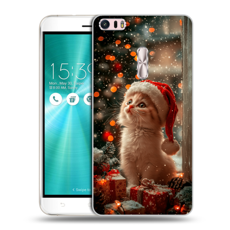 Силиконовый чехол на Asus ZenFone 3 Ultra с принтом Новый год Силиконовый чехол на Asus ZenFone 3 Ultra с принтом Новый год