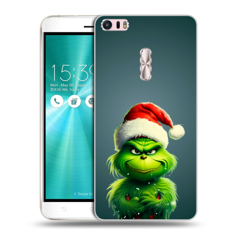 Силиконовый чехол на Asus ZenFone 3 Ultra с принтом Новый год Силиконовый чехол на Asus ZenFone 3 Ultra с принтом Новый год