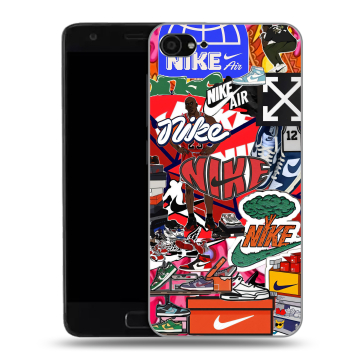 Пластиковый чехол на ZUK Z2 с принтом Найк Nike яркий