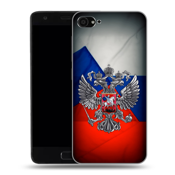 Пластиковый чехол на ZUK Z2 с принтом Флаг России Пластиковый чехол на ZUK Z2 с принтом Флаг России