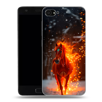 Пластиковый чехол на ZUK Z2 с принтом Новый год Пластиковый чехол на ZUK Z2 с принтом Новый год