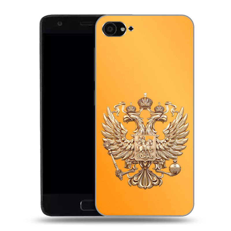 Пластиковый чехол на ZUK Z2 с принтом Герб Флаг России Пластиковый чехол на ZUK Z2 с принтом Герб Флаг России