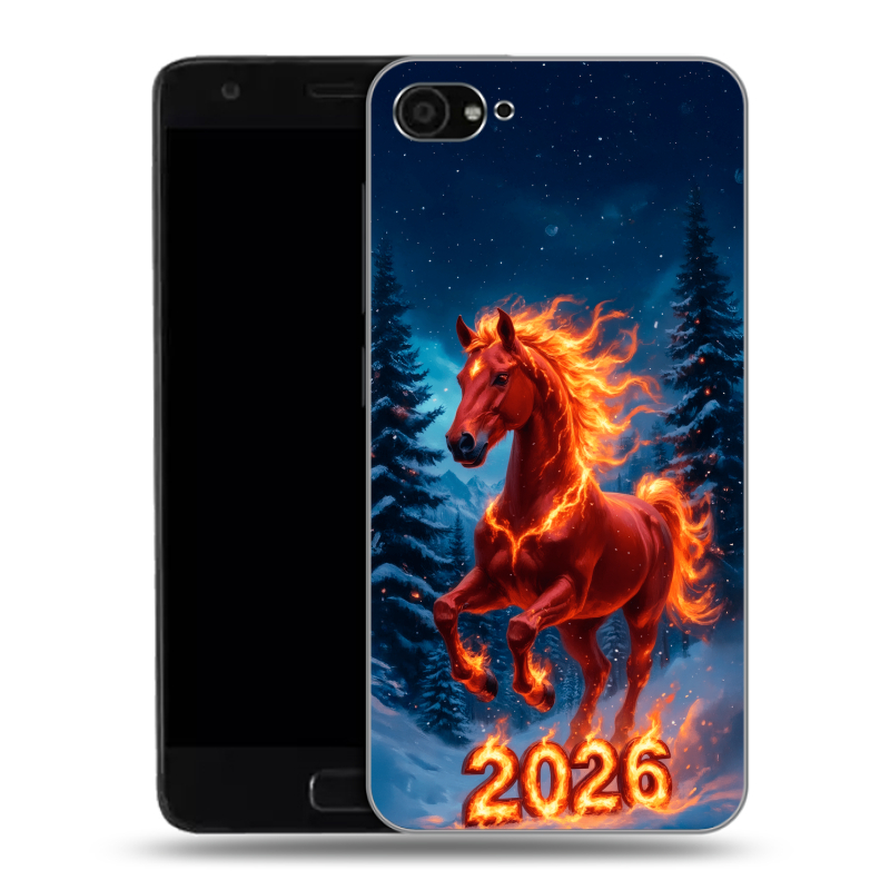 Пластиковый чехол на ZUK Z2 с принтом Новый год коня Пластиковый чехол на ZUK Z2 с принтом Новый год коня