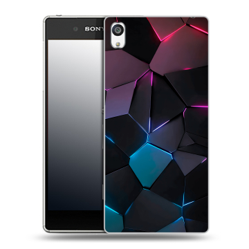 Пластиковый чехол на Sony Xperia E5 с принтом Геометрия неона Пластиковый чехол на Sony Xperia E5 с принтом Геометрия неона