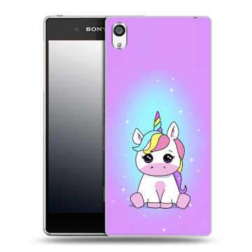 Пластиковый чехол на Sony Xperia E5 с принтом Единорог Пластиковый чехол на Sony Xperia E5 с принтом Единорог