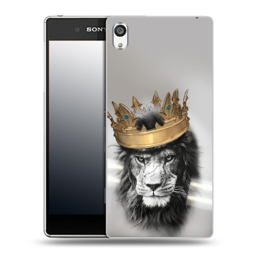 Пластиковый чехол на Sony Xperia E5 с принтом Лев с короной Пластиковый чехол на Sony Xperia E5 с принтом Лев с короной