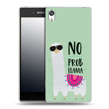 Пластиковый чехол на Sony Xperia E5 с принтом Лама Пластиковый чехол на Sony Xperia E5 с принтом Лама