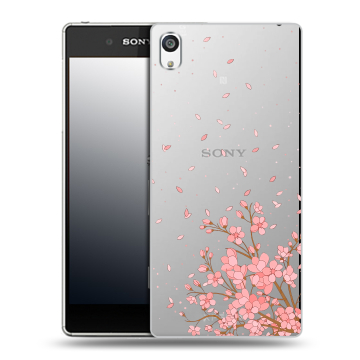 Пластиковый чехол на Sony Xperia E5 с принтом Ветка сакуры