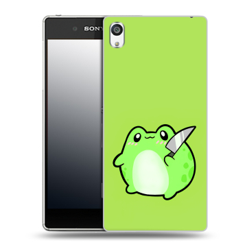 Пластиковый чехол на Sony Xperia E5 с принтом Лягушенок