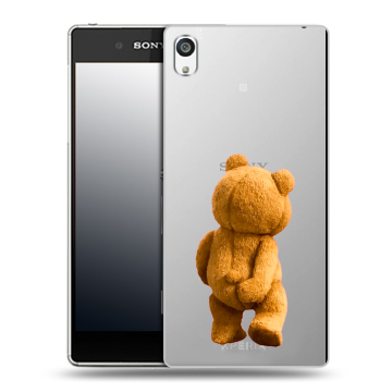 Пластиковый чехол на Sony Xperia E5 с принтом Медведь