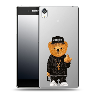 Пластиковый чехол на Sony Xperia E5 с принтом Плюшевый медведь