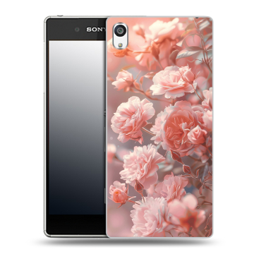 Пластиковый чехол на Sony Xperia E5 с принтом Розовые розы