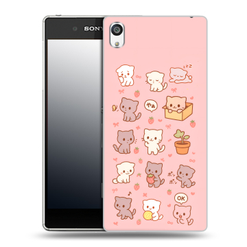 Пластиковый чехол на Sony Xperia E5 с принтом Hello Kitty Хелоу Кити