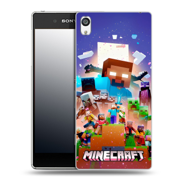 Пластиковый чехол на Sony Xperia E5 с принтом Майнкрафт Minecraft Пластиковый чехол на Sony Xperia E5 с принтом Майнкрафт Minecraft
