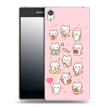 Пластиковый чехол на Sony Xperia E5 с принтом Hello Kitty Хелоу Кити