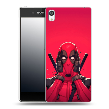 Пластиковый чехол на Sony Xperia E5 с принтом Дедпул Deadpool