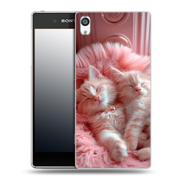 Пластиковый чехол на Sony Xperia E5 с принтом котята котики Пластиковый чехол на Sony Xperia E5 с принтом котята котики