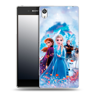 Пластиковый чехол на Sony Xperia E5 с принтом Холодное сердце Frozen