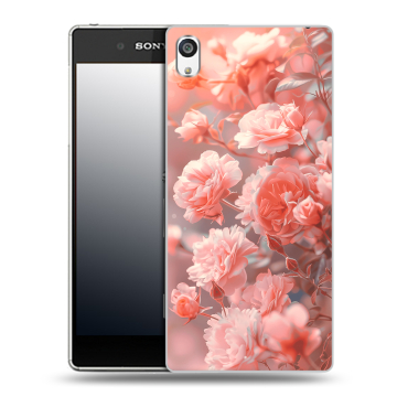 Пластиковый чехол на Sony Xperia E5 с принтом Розы цветы