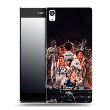 Пластиковый чехол на Sony Xperia E5 с принтом Реал Роналдо Real Ronaldo