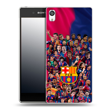 Пластиковый чехол на Sony Xperia E5 с принтом Барселона Barcelona