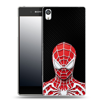 Пластиковый чехол на Sony Xperia E5 с принтом человек паук spiderman
