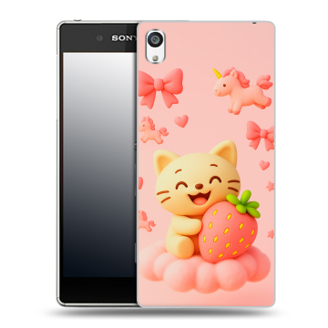 Пластиковый чехол на Sony Xperia E5 с принтом для девочек