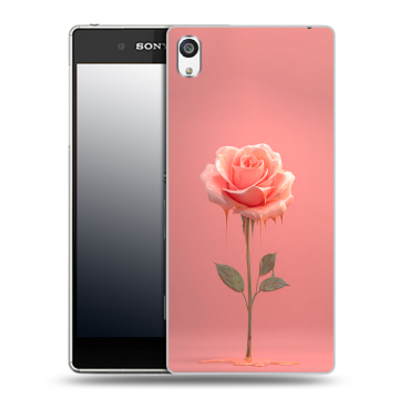 Пластиковый чехол на Sony Xperia E5 с принтом Розовая роза
