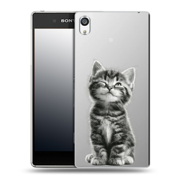 Пластиковый чехол на Sony Xperia E5 с принтом Котенок